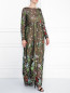 Полупрозрачное платье-макси с цветочным узором Marina Rinaldi  –  МодельОбщийВид