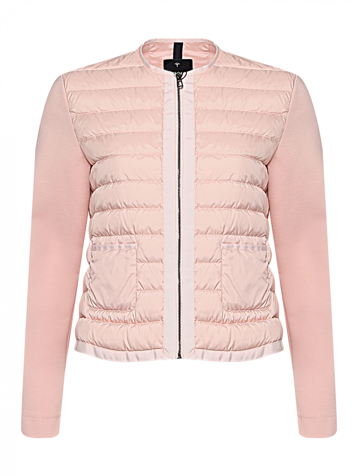 Стеганая куртка на молнии с карманами Joop  –  Общий вид  – Цвет:  Розовый