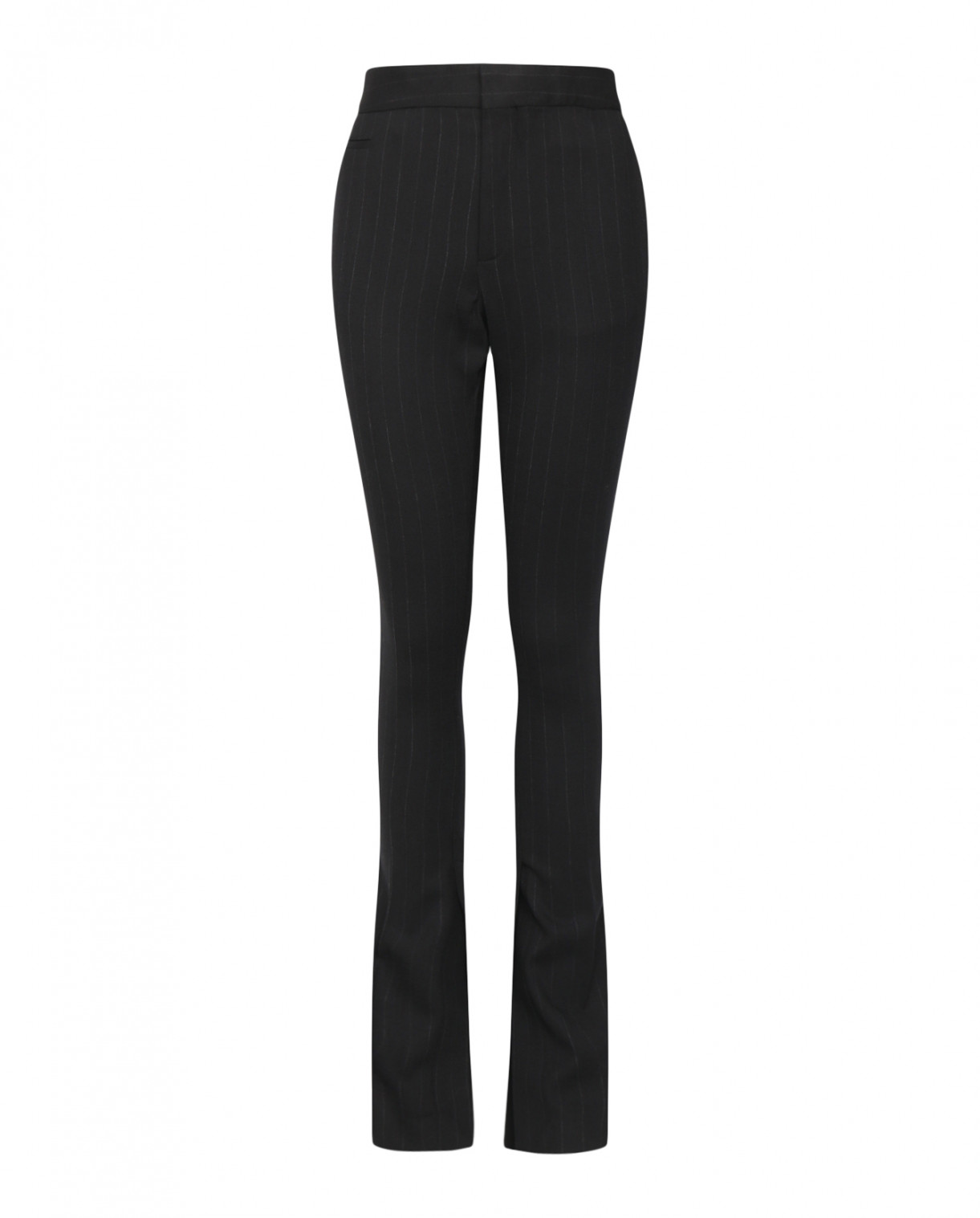 Прямые брюки из шерсти Iro  –  Общий вид  – Цвет:  Черный