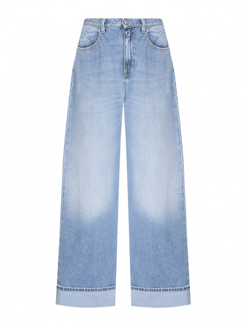 Широкие джинсы с подворотами  - Общий вид