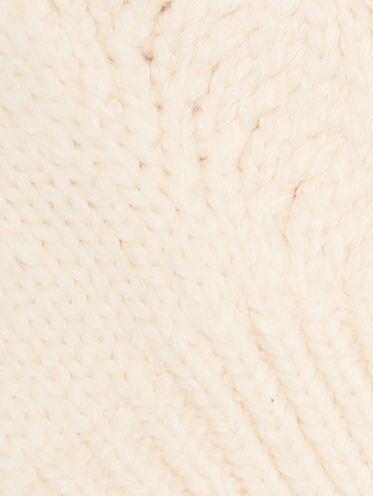 Свитер из хлопка и кашемира с аппликацией Ermanno Scervino  –  Деталь1  – Цвет:  Белый