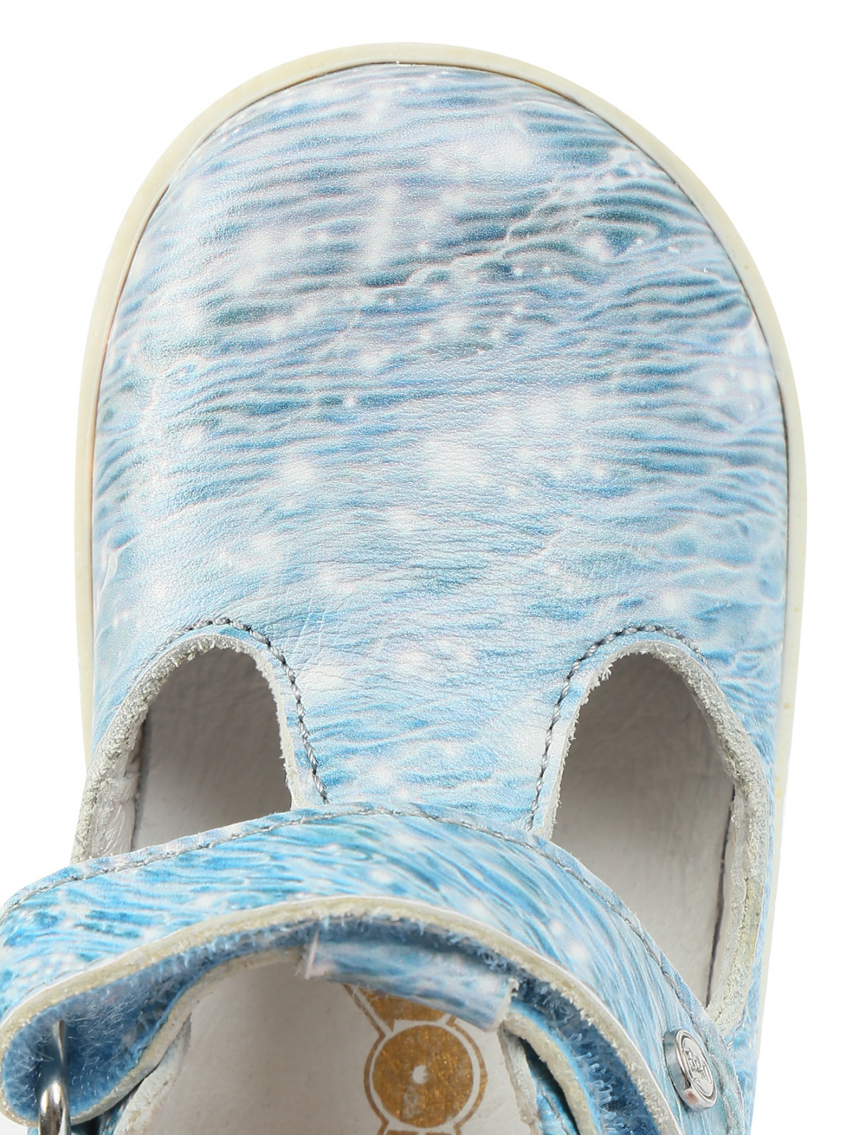 Кожаные сандалии с декором на пятках FALCOTTO  –  Обтравка3  – Цвет:  Синий