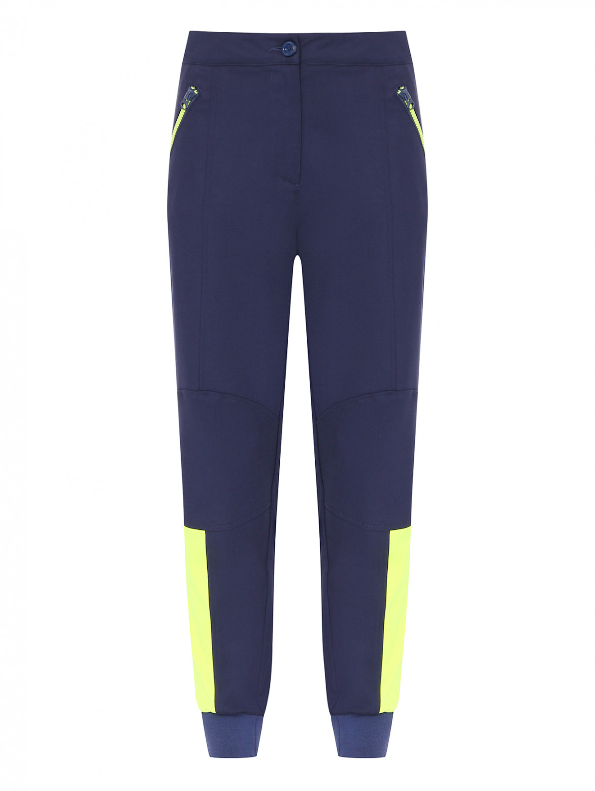 Спортивные брюки с молниями Love Moschino  –  Общий вид  – Цвет:  Синий