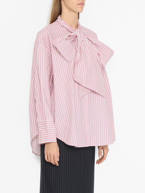 Блуза в полоску с бантом  Essentiel Antwerp - МодельВерхНиз