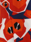 Платье из хлопка с цветочным узором Jil Sander Navy  –  Деталь
