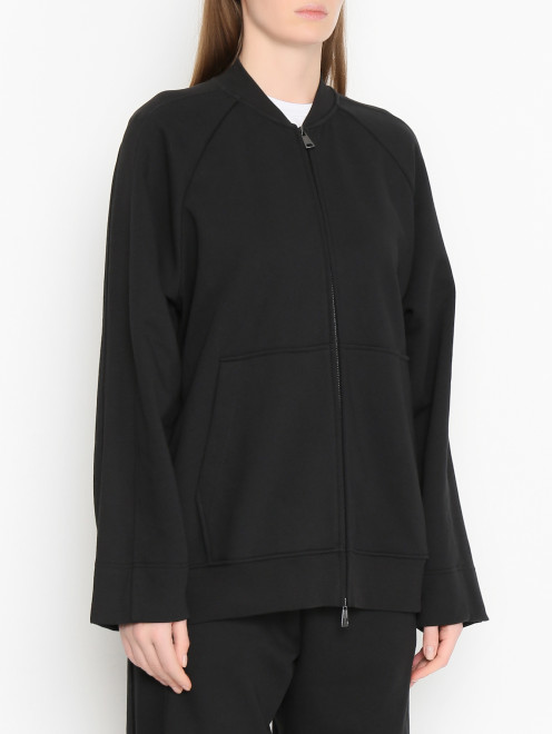 Толстовка из хлопка на молнии Max Mara - МодельВерхНиз