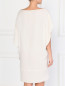 Свободное платье из жатого шелка с принтом Antonio Berardi  –  Модель Верх-Низ1