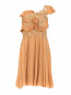 Платье-мини с отделкой из кружева и плиссированной юбкой Alberta Ferretti  –  Общий вид