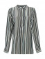 Блуза из шелка с узором "полоска" Marina Rinaldi  –  Общий вид