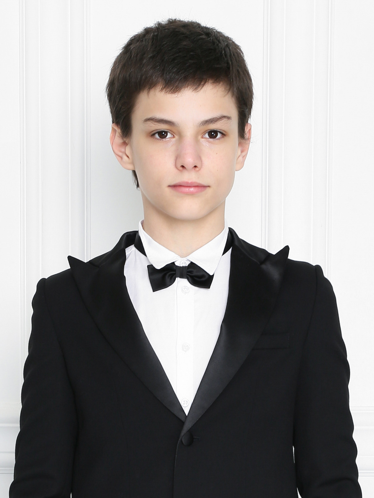 Комплект - костюм, галстук-бабочка, рубашка из хлопка Aletta  –  МодельОбщийВид3  – Цвет:  Черный