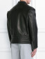 Куртка из кожи с металлической фурнитурой Ermanno Scervino  –  Модель Верх-Низ1