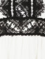 Трикотажное платье из шерсти с кружевом Alberta Ferretti  –  Деталь