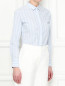 Рубашка из хлопка с узором "полоска" Max&Co  –  МодельВерхНиз