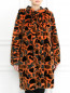 Шуба с капюшоном Moschino Couture  –  Модель Верх-Низ