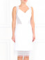Платье из хлопка с кружевными вставками Ermanno Scervino  –  Модель Верх-Низ