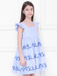 Платье с пышной юбкой и аппликацией MiMiSol  –  МодельВерхНиз