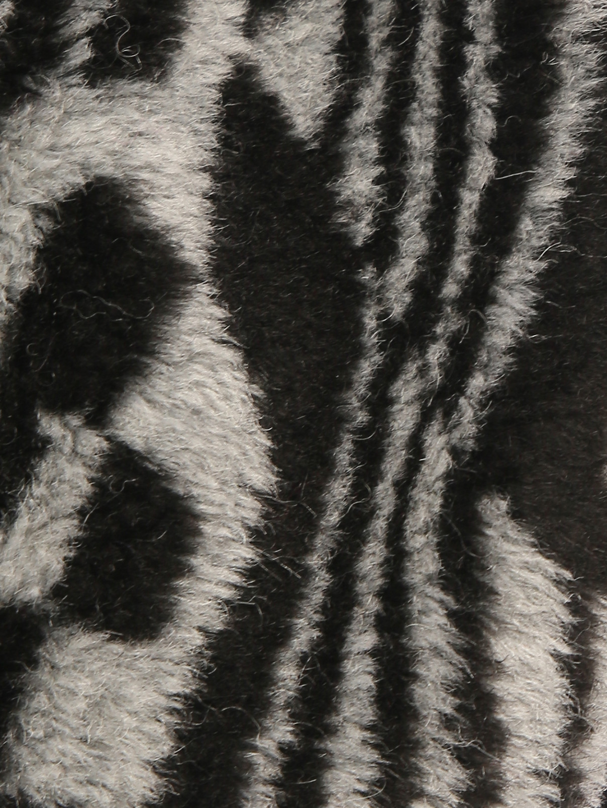 Комбинированная куртка на молнии с узором Diesel  –  Деталь  – Цвет:  Черный