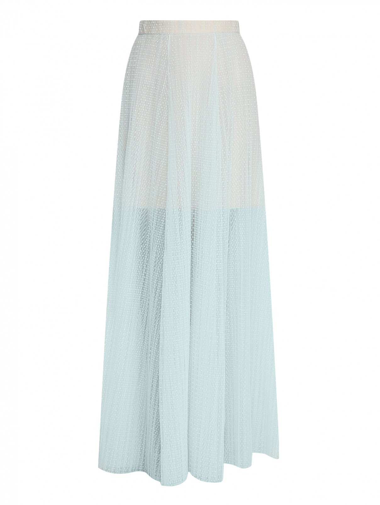 Полупрозрачная юбка-макси с узором "горох" A La Russe  –  Общий вид  – Цвет:  Зеленый