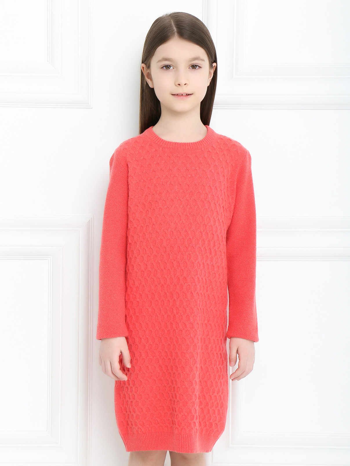 Трикотажное платье из кашемира Tomax  –  МодельВерхНиз  – Цвет:  Розовый
