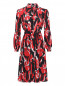 Платье из шелка с узором Moschino Boutique  –  Общий вид