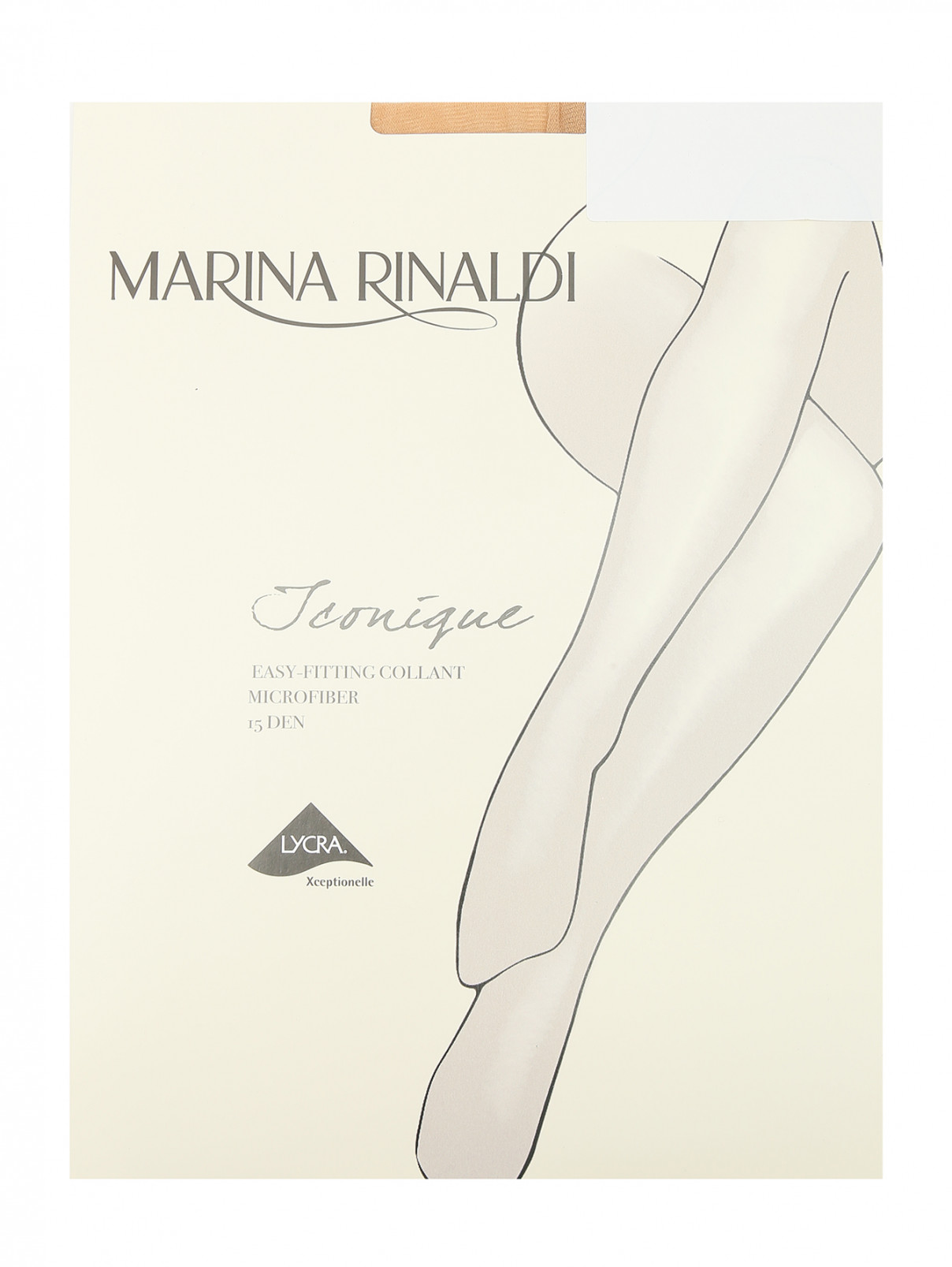 Однотонные колготки плотностью 15 ден Marina Rinaldi  –  Общий вид  – Цвет:  Бежевый
