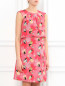 Платье-мини с узором и драпировкой Love Moschino  –  Модель Верх-Низ