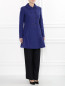 Пальто двубортное из шерсти и нейлона Moschino Cheap&Chic  –  Модель Общий вид