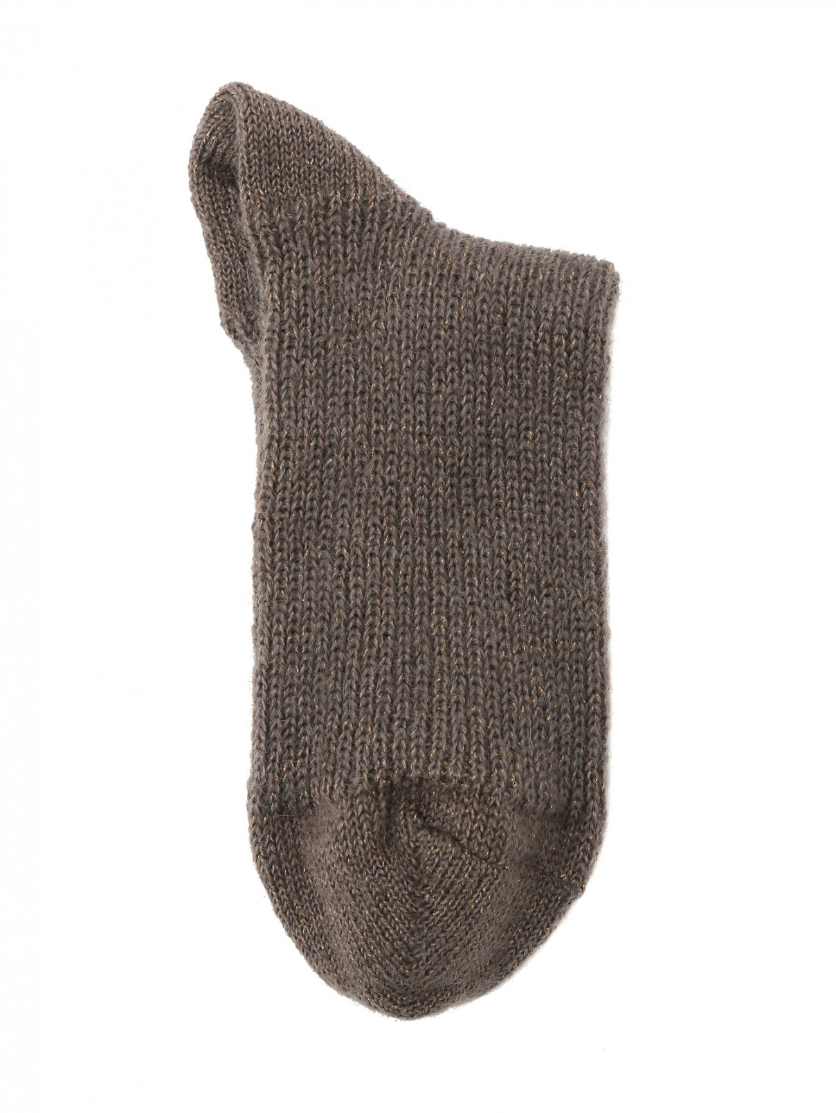 Носки из мохера ALTO MILANO  –  Общий вид  – Цвет:  Коричневый
