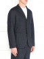 Пиджак из шерсти и льна с узором Barena  –  Модель Верх-Низ