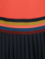 Платье с плиссированной юбкой и контрастной отделкой Paul Smith  –  Деталь1
