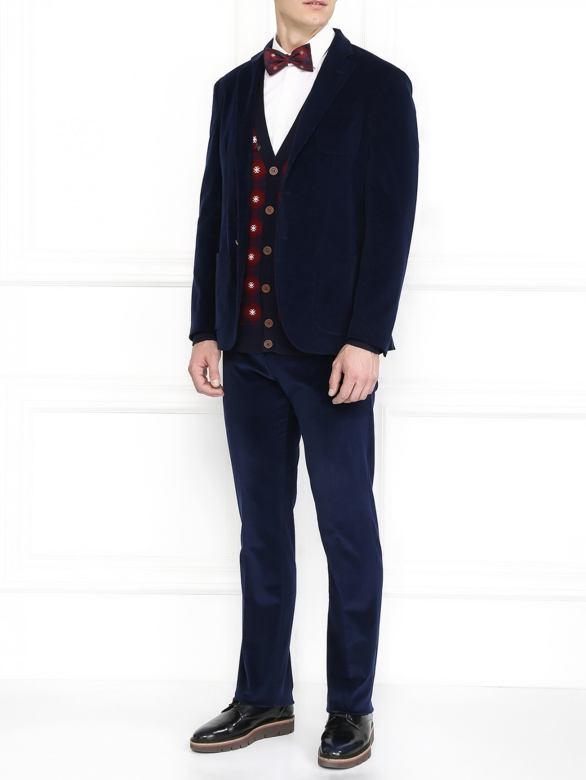 Вельветовые брюки с боковыми карманами BOSCO  –  Модель Общий вид  – Цвет:  Синий