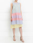 Платье-мини из шелка с узором и вышивкой Dondup  –  Модель Общий вид