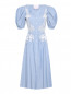 Платье-миди из хлопка с вышивкой Carolina Herrera  –  Общий вид
