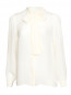 Блуза из шелка с бантом Michael by Michael Kors  –  Общий вид
