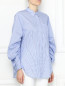 Рубашка свободного кроя с узором "полоска" 3.1 Phillip Lim  –  МодельВерхНиз