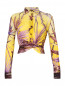 Укороченная блуза с абстрактным узором Jean Paul Gaultier  –  Общий вид