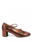 Туфли из кожи металлик на устойчивом каблуке L'Autre Chose  –  Обтравка1