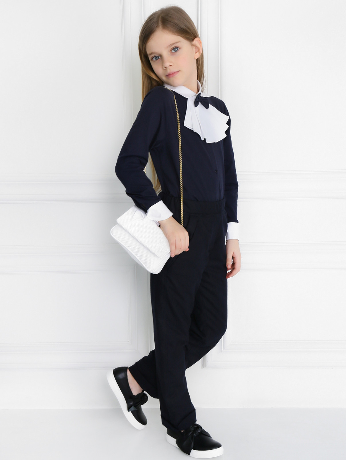 Утепленные брюки с карманами Aletta Couture  –  Модель Общий вид  – Цвет:  Черный