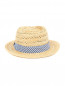 Шляпа соломенная с контрастной вставкой Stetson  –  Обтравка2