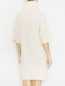 Трикотажное платье из шерсти и кашемира с бахромой Blumarine  –  МодельВерхНиз1
