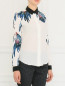 Блуза из шелка с узором Barbara Bui  –  Модель Верх-Низ