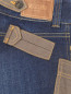 Джинсы из темного денима с накладными карманами Moschino Jeans  –  Деталь1