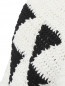 Джемпер из хлопка крупной вязки с контрастными вставками Alberta Ferretti  –  Деталь