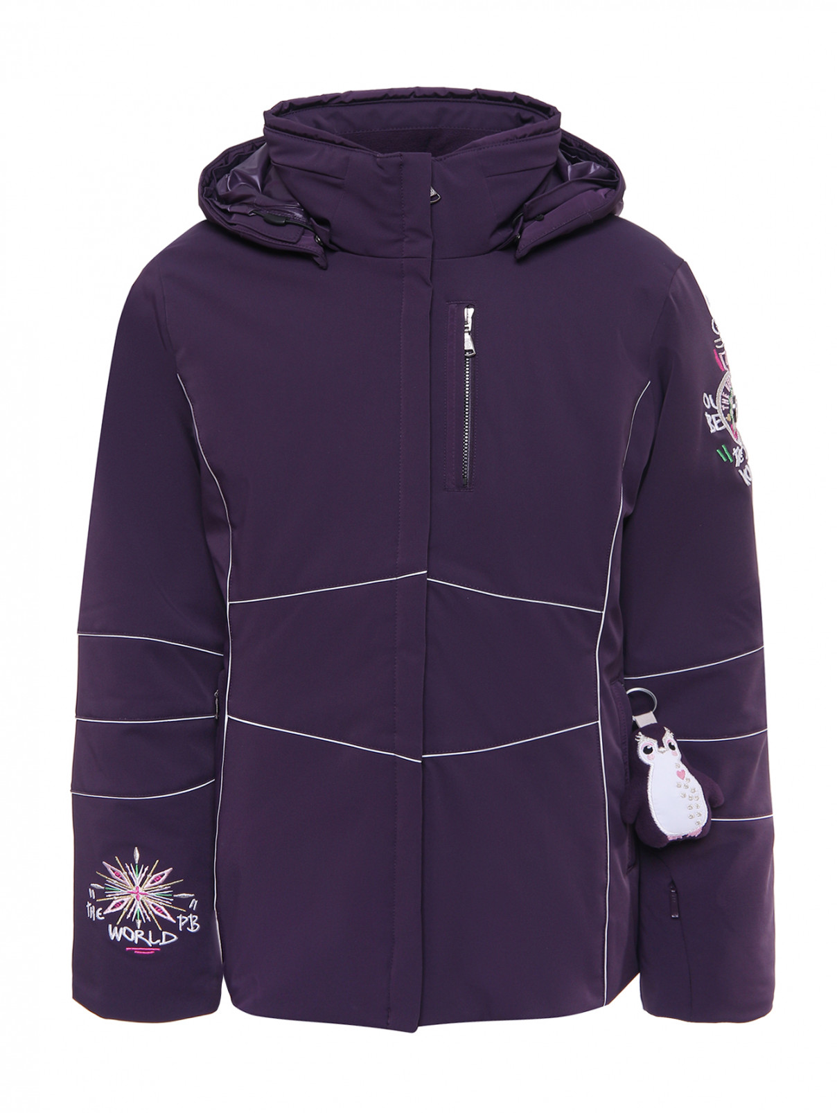 Горнолыжная куртка с вышивкой Poivre Blanc  –  Общий вид  – Цвет:  Фиолетовый