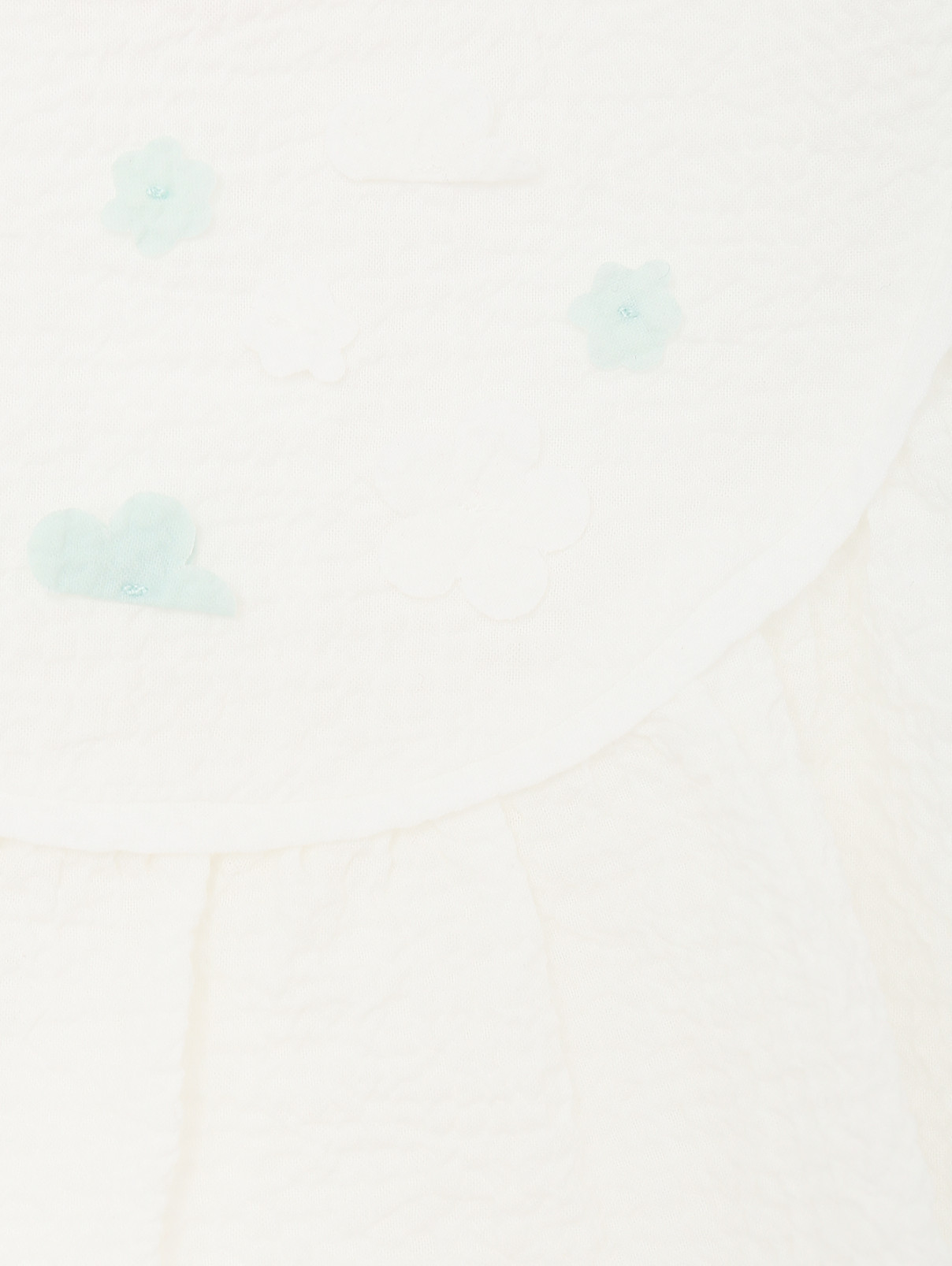 Костюм из хлопка: блуза и шорты Il Gufo  –  Деталь  – Цвет:  Белый