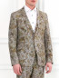 Пиджак из льна с цветочным узором Etro  –  Модель Верх-Низ