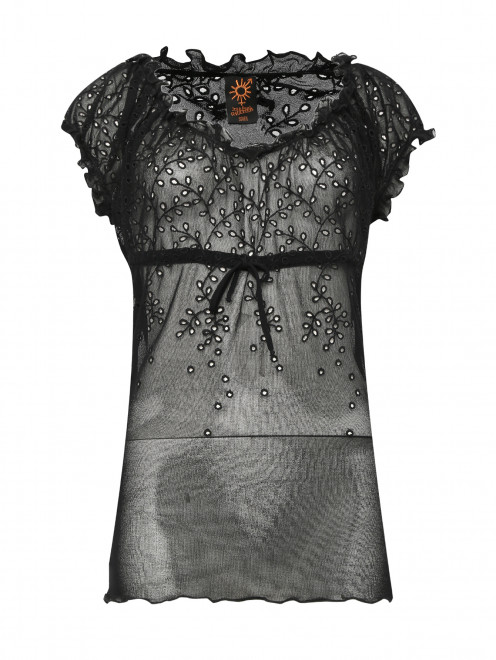 Полупрозрачный топ с вышивкой  Jean Paul Gaultier - Общий вид