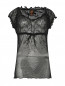 Полупрозрачный топ с вышивкой Jean Paul Gaultier  –  Общий вид
