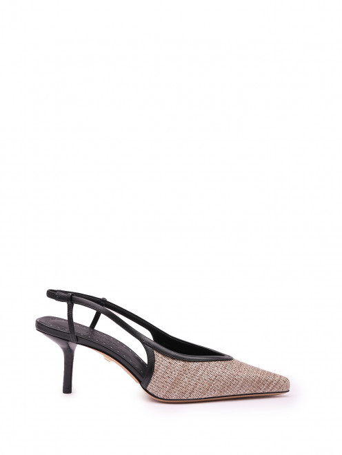 Туфли-лодочки с открытой пяткой из текстиля Max Mara - Обтравка1