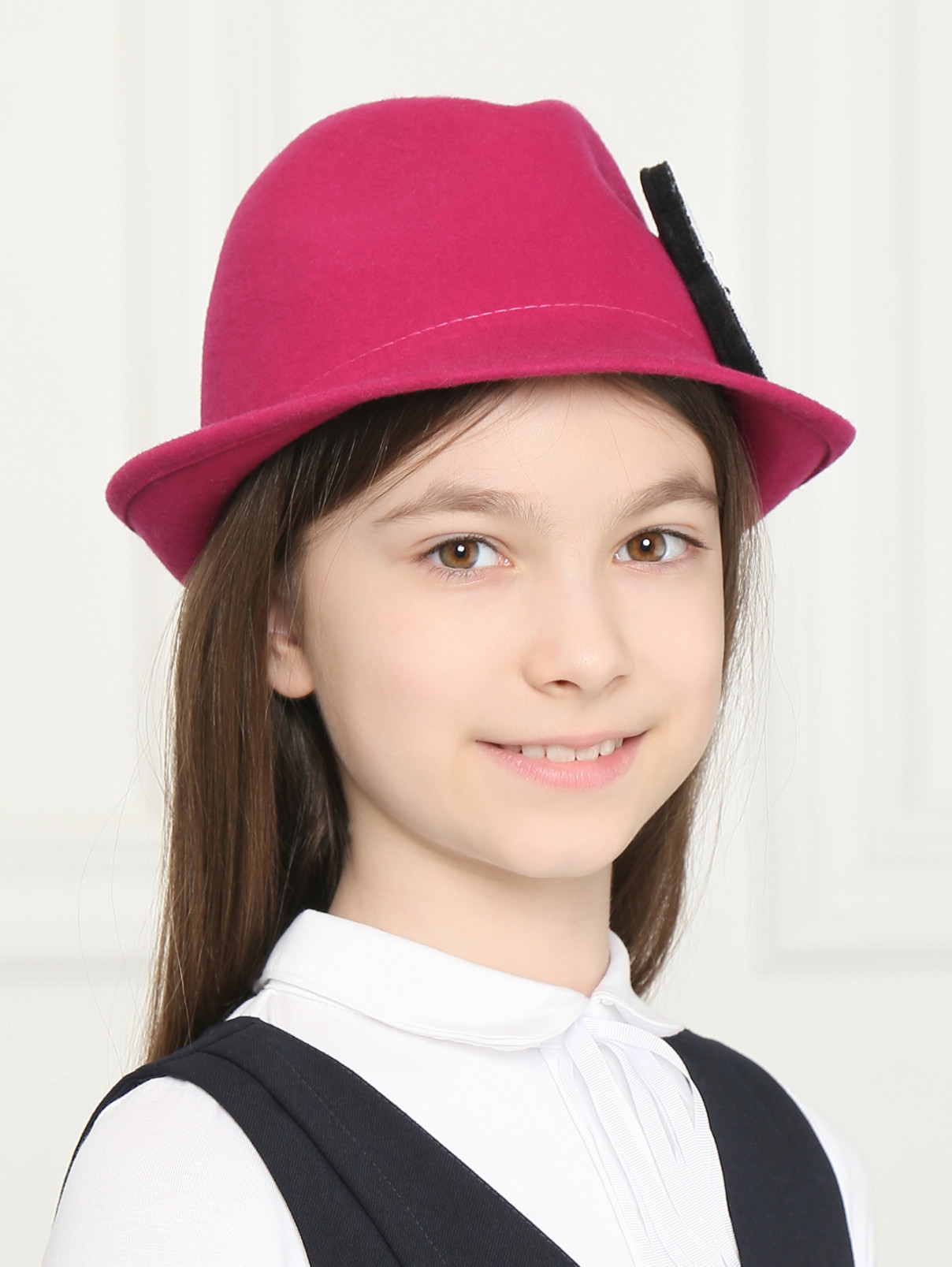 Шляпа из шерсти с декором ro.ro  –  МодельОбщийВид  – Цвет:  Фиолетовый
